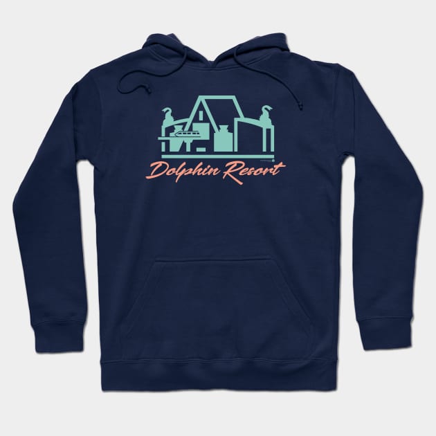 Dolphin Resort Monorail Hoodie by RetroWDW